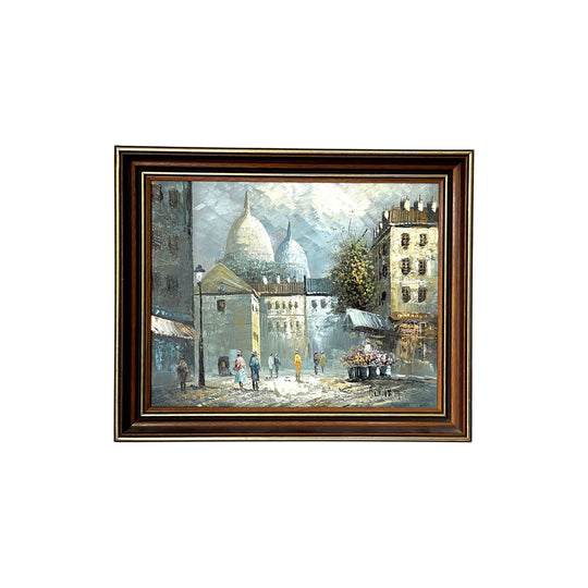 Gorgeous Paris View of Montmartre Oil Painting
