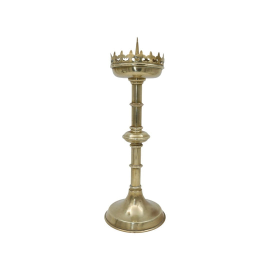 Gothic brass candlestick
