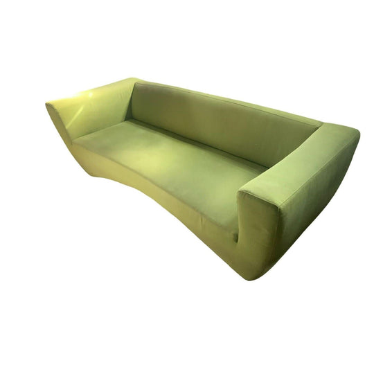 Green Retro Curve Sofa by Vladimir Kagen
