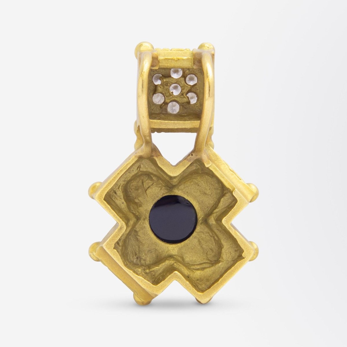 Green Tourmaline & Diamond Pendant After Barry Kieselstein - Cord | Bazaa | Designer, Vintage and Antique Furniture