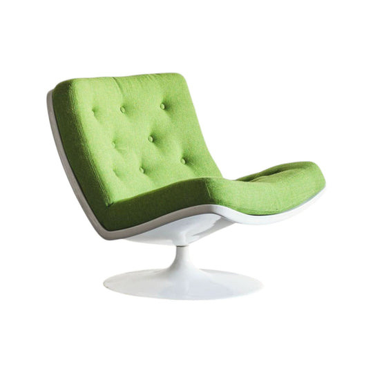 Green & White Model F975 Lounge Chair by Geoffrey Harcourt for Artifort, 1960s