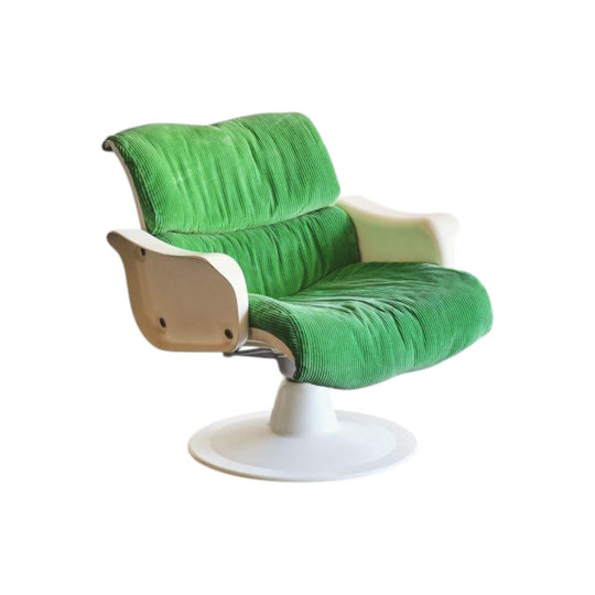 Green & White Saturnus Lounge Chair by Yrjö Kukkapuro