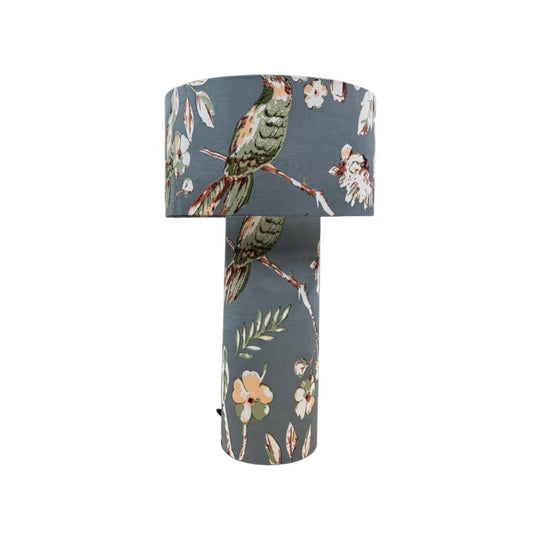 Grey Bird Print Lamp