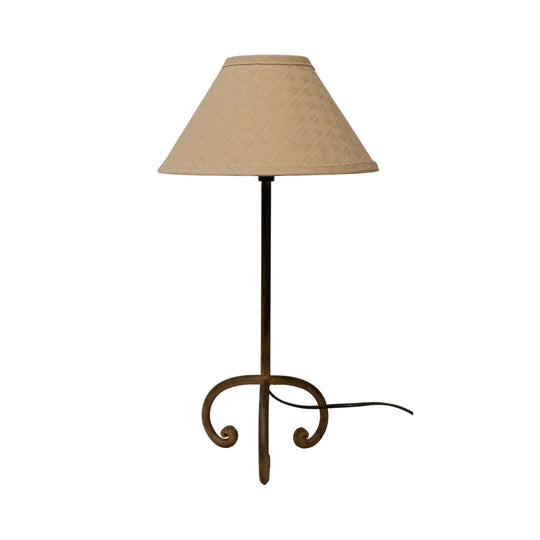 French style lamp with spiral feet