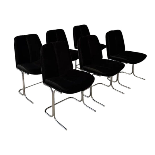 Eleganza Dining Chairs Attributed to Tim Bates for Pieff 1970s