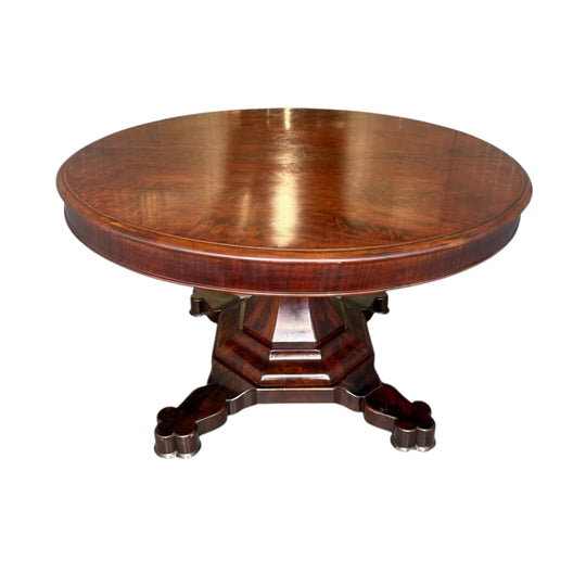 A Victorian Figured Mahogany Centre Table, c.1850