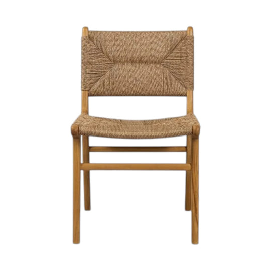 Woven Seat Teak Chair | Rush Rattan & Teak Timber