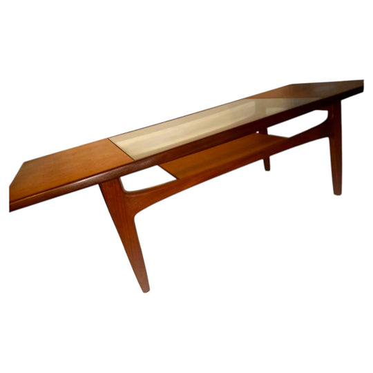 G Plan Fresco Range Rectangular 60s Teak And Glass Coffee Table