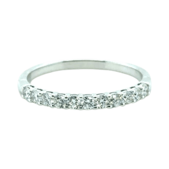 Half band eternity diamond ring