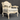Hand-Carved Italian Armchair by Silik in Ivory Crackle Lacquer with Gilt Highlights | Bazaa | Designer, Vintage and Antique Furniture