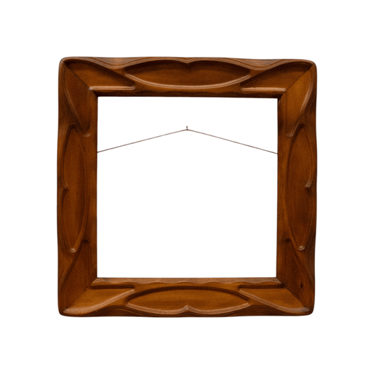Hand carved square wooden frame | Bazaa | Designer, Vintage and Antique Furniture