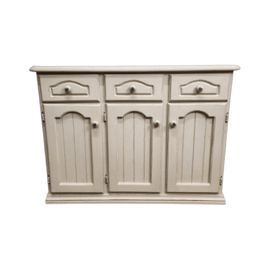 Hand-Painted French Country Sideboard in Country Grey