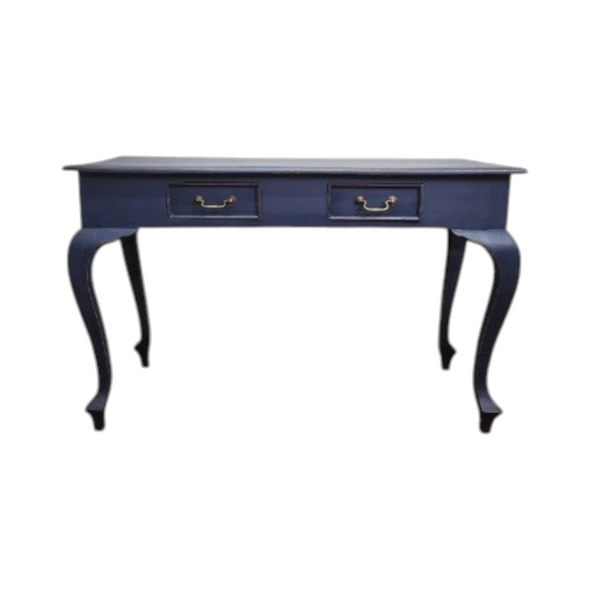 Hand-Painted Oxford Navy 2 Drawer Hall Table