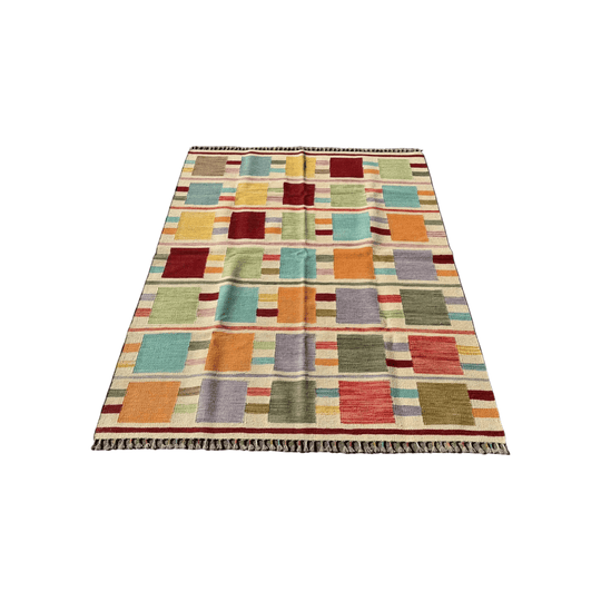 Hand Woven Afgan Wool Kilim Rug #038*