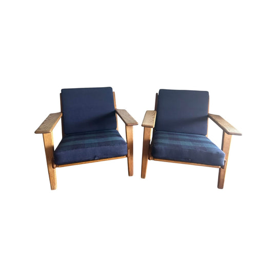 Hans Wegner Plank Chairs x 2
