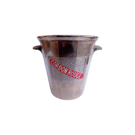 Heavy Mumm Cordon Rouge French champagne bucket