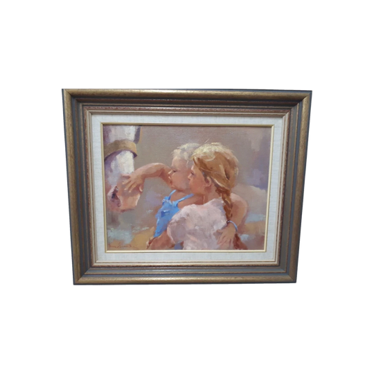 Helene Seymour ‘A New Friend’ Framed Oil Painting