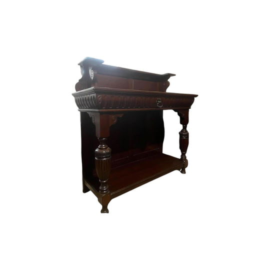 Henry II Mahogay Server antique French sideboard hall stall 121 x40x117h cm