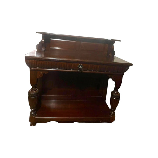 Henry II Walnut Server antique French walnut solid timber sideboard hall stall