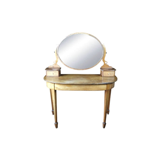 Hepplewhite revival mahogany dressing table, 19th century