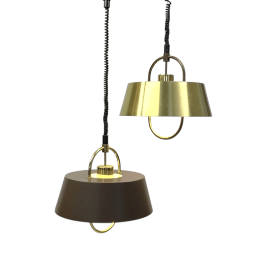 Herkules Pull Down Pendant Lights by Jo Hammerborg for Fog & Mørup. 2 available, priced individually.