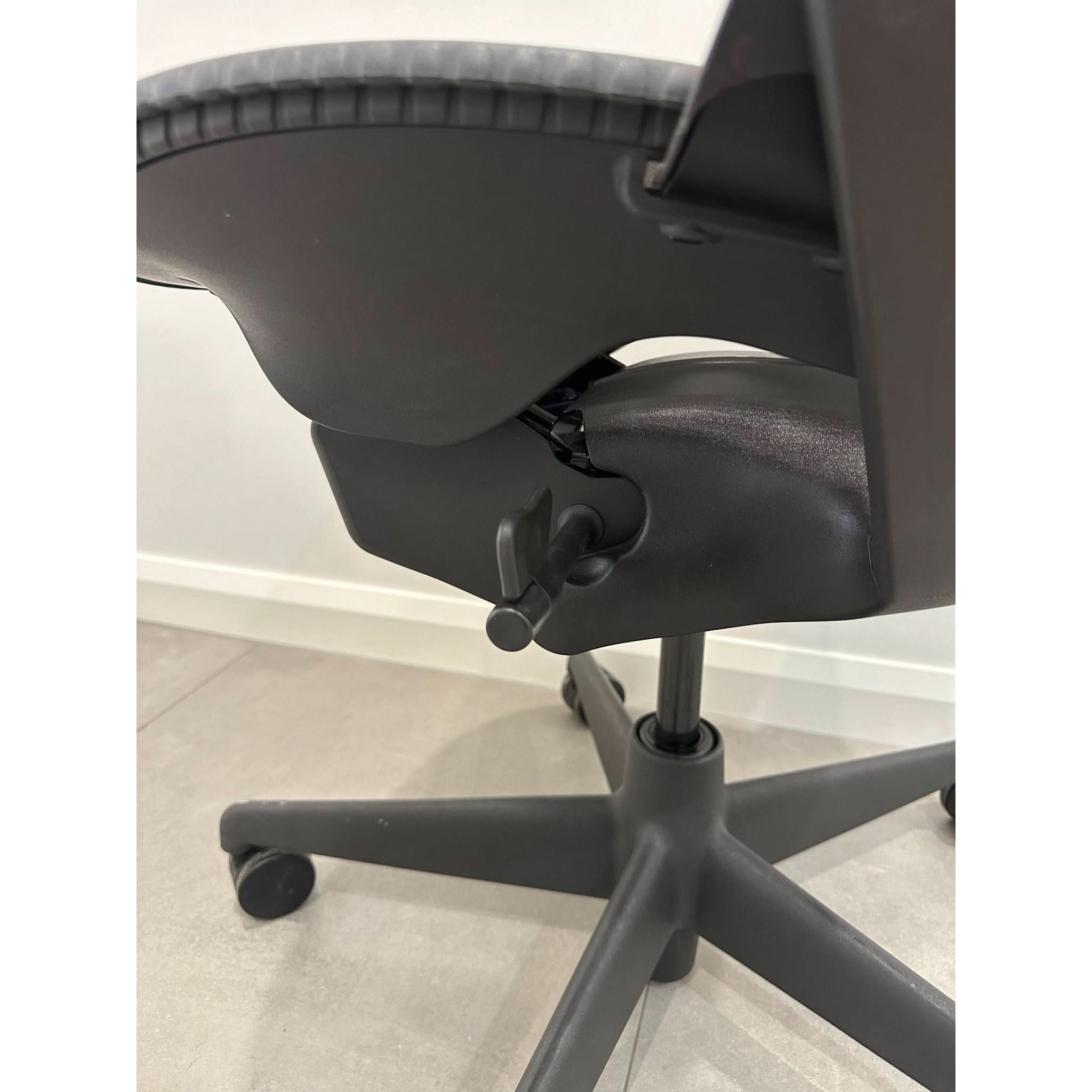 Shop Herman Miller Mirra Office Chair - No Arms - Grey - Back tilt lock ...
