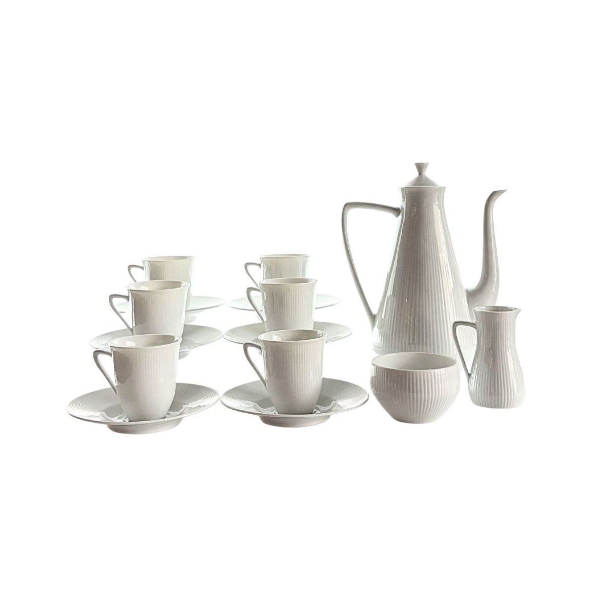HERTHA BENGSTON (SWEDISH 1917-1993) FOR RÖRSTRAND, A Porcelain Coffee Service, (Introduced at the 1951 Helsingborg Exhibition) | Bazaa | Designer, Vintage and Antique Furniture