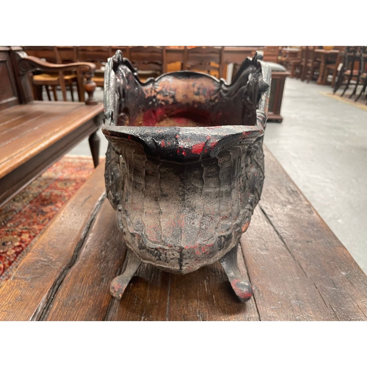 Highly Decorative 19th Century French Cast Iron Planter Box | Bazaa | Designer, Vintage and Antique Furniture