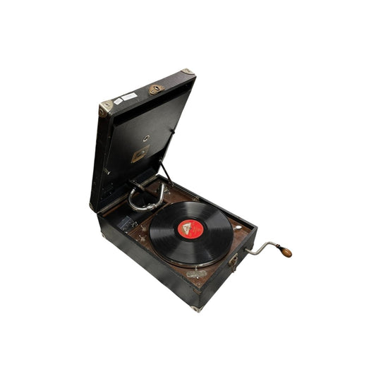 His Masters Voice Portable Gramophone