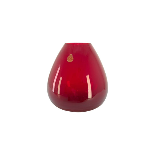 Holmegaard Red Glass Vase - the Ruby Series