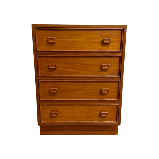 Parker Mid Century Teak Tallboy Chest Of Drawers