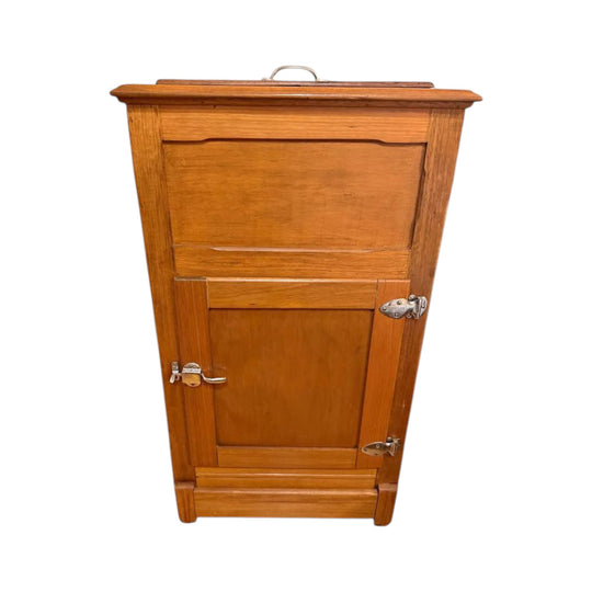 Wonderfully restored early Tassie Oak Icebox c1900.