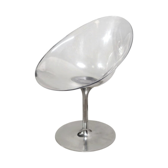 Kartell Eros Swivel Chair by Philippe Starck – Clear Polycarbonate