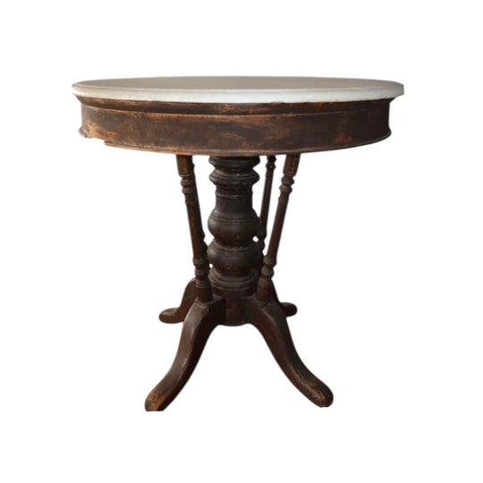 Victorian Marble-Topped Occasional Table