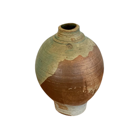 Australian Ceramic Vase in green tones