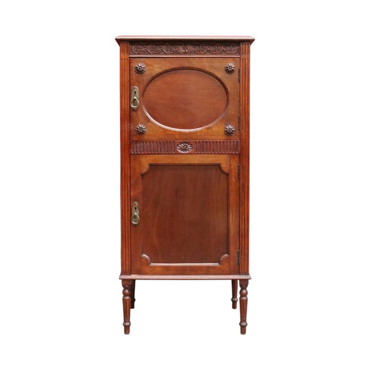 Antique English Mahogany Double Sided Shop Display China Cabinet. B13091