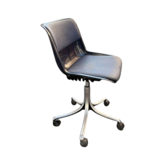 Osvaldo Borsani for Tecno Modus Chair in Dark Blue