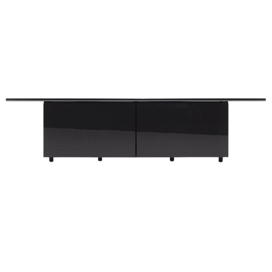 Sheraton Sideboard by Giotto Stoppino & Lodovico Acerbis for Acerbis, 1977 – Piano Black Lacquer, Large-Format, Original Italian Production