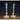 Pair of French brass candlesticks, fluted columns, earlier 19th century-0
