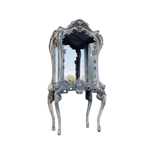 Grey Vitrine Display Cabinet