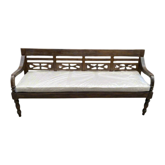 Indonesian Teak Day Bed - Vintage Craftsmanship
