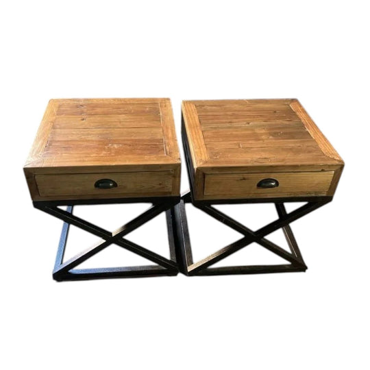 Industrial bedside drawers