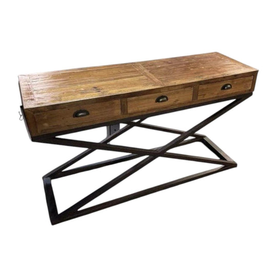 Industrial side table