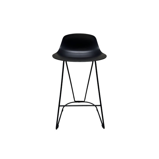 Infinite Loop Low Back Stool – Black Sleek Design with Ultimate Comfort