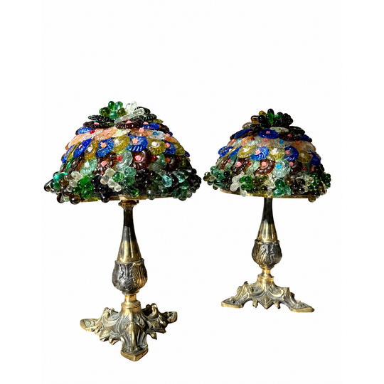 Vintage Murano Glass table lamps - Pair