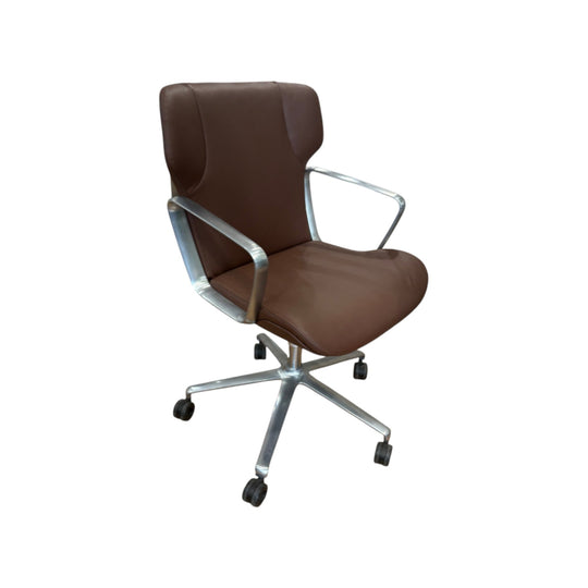 INTRA CHAIR - BROWN LEATHER