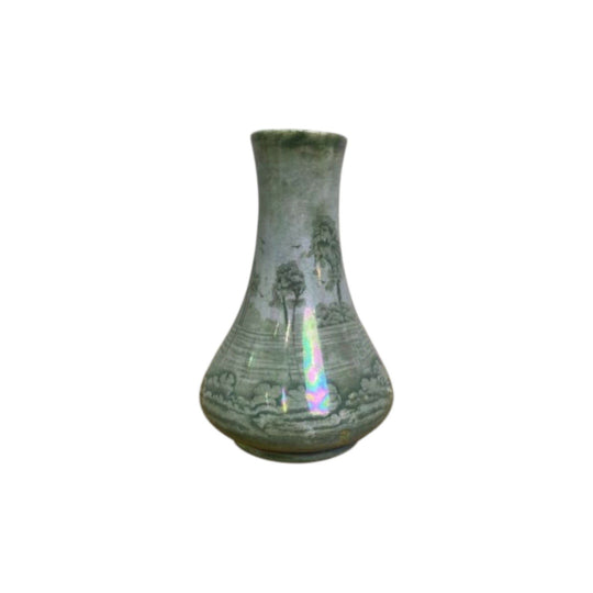 Iridescent Staffordshire Ceramic Vase