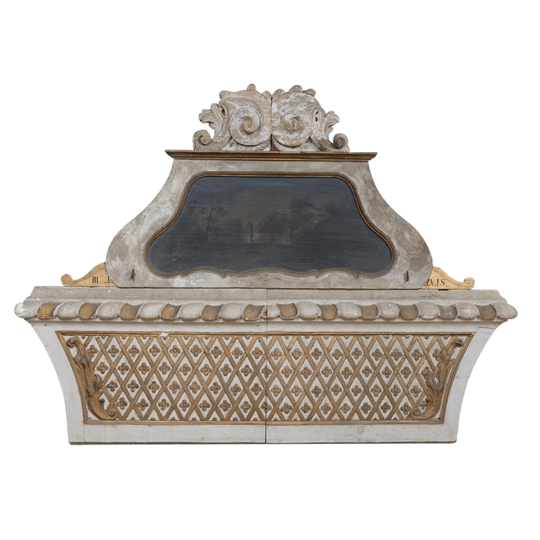 Italian 19th-Century Decorative Panel, Suitable as a Bedhead
