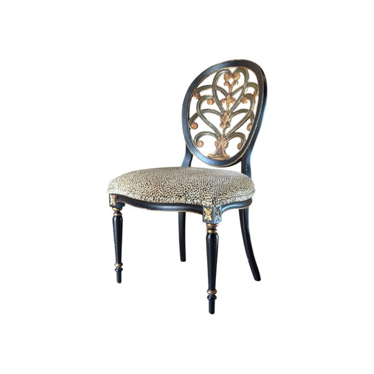 Italian 'Galimberti Lino' Style Painted and Parcel Gilt Chairs