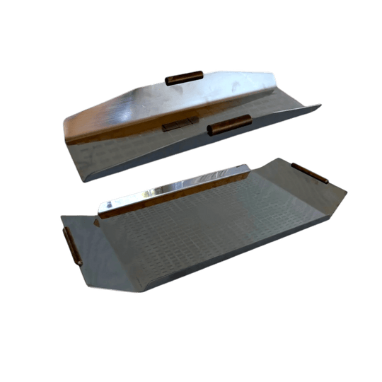 Italian Inox Stainless Steel Trays 1970s